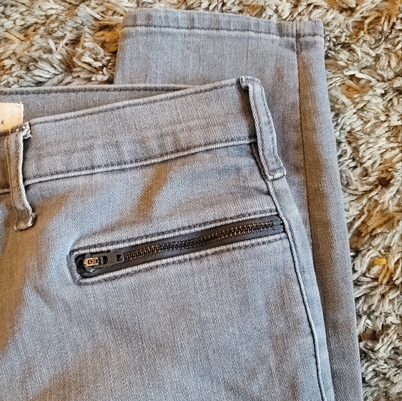 Gap 1969 Gray Wash True Skinny Ankle Denim Zippered Pockets Jeans 30 - Picture 5 of 10